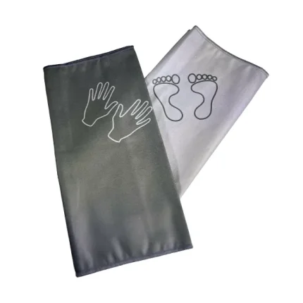 Travel Companion Towel - Black -GREY