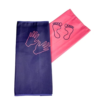 Travel Companion Towel - Navy & Pink