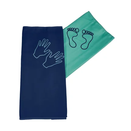 Travel Companion Towel - Navy & Teal